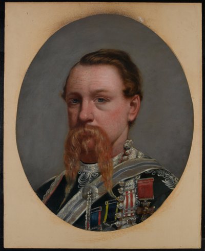Majoor Frederick Robertson Aikman, VC, 4e Bengal Native Infantry, ca. 1860 door Capt. I.A. Goldingham